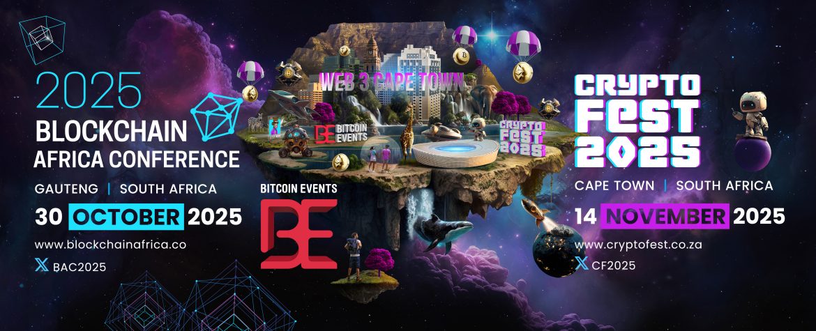 Bitcoin Events is thrilled to announce the return of its two flagship gatherings for the African blockchain and cryptocurrency ecosystem: the Blockchain Africa Conference 2025 and Crypto Fest 2025.