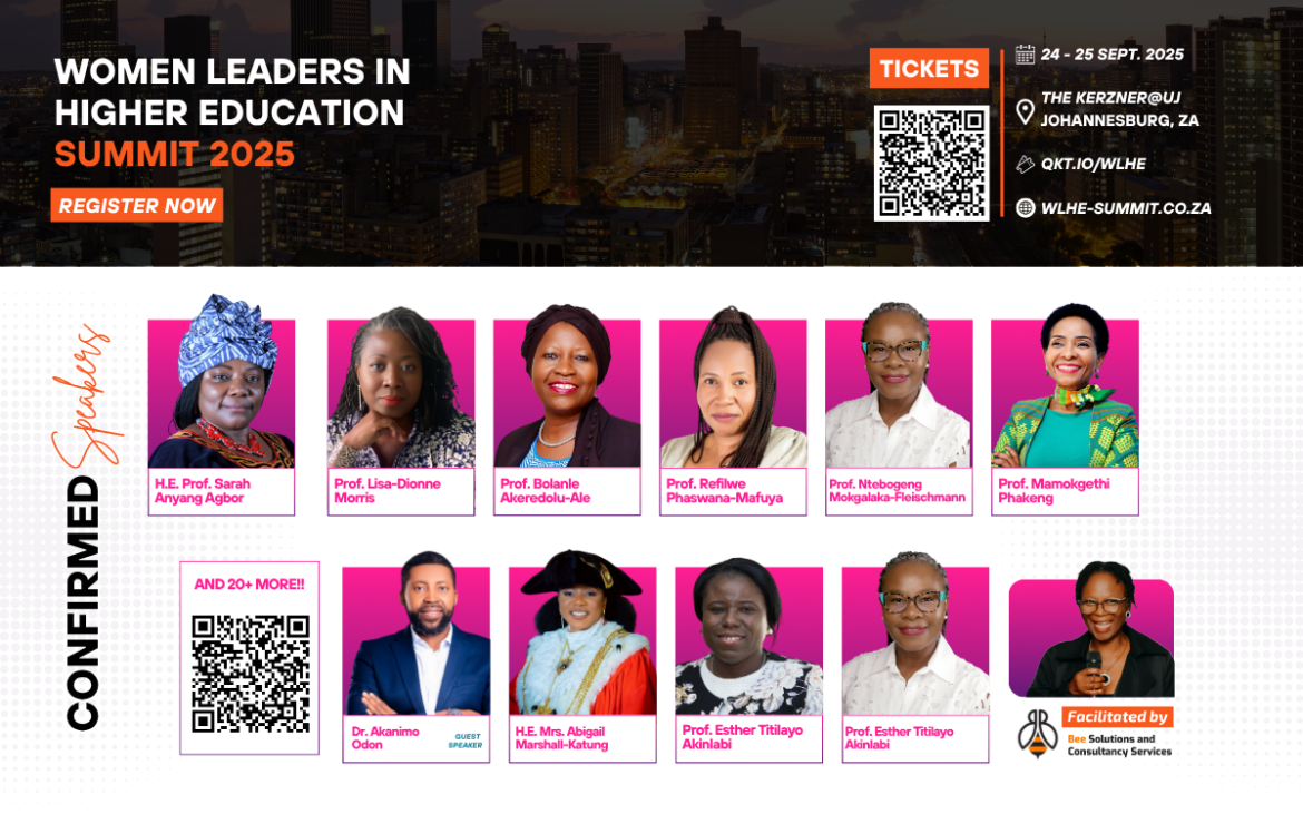 This September, Johannesburg will host the inaugural Women Leaders in Higher Education (WLHE) Summit 2025, a two-day event dedicated to advancing gender equity, research excellence, and collaborative leadership in African higher education.
