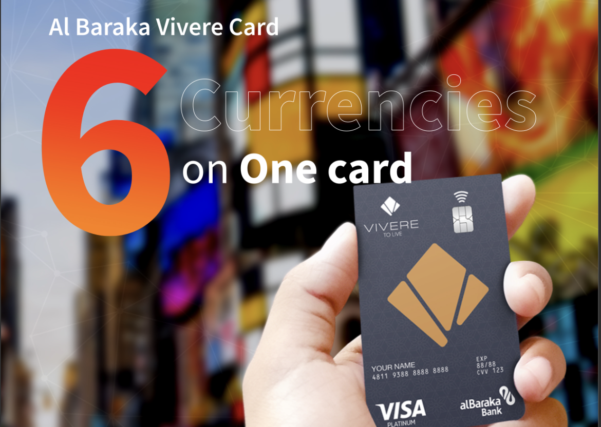 Al Baraka Bank launches Vivere, a single card for six global currencies with secure, Shariah-compliant international payments.